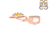 Citrine & White Topaz Alphabet P Pendant CIT-RDA-42.