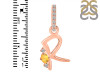 Citrine & White Topaz Alphabet R Pendant CIT-RDA-44.