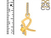 Citrine & White Topaz Alphabet R Pendant CIT-RDA-44.