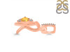 Citrine & White Topaz Alphabet R Pendant CIT-RDA-44.