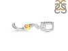 Citrine & White Topaz Alphabet S Pendant CIT-RDA-45.