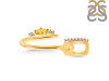 Citrine & White Topaz Alphabet U Pendant CIT-RDA-47.