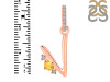 Citrine & White Topaz Alphabet V Pendant CIT-RDA-48.
