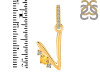 Citrine & White Topaz Alphabet V Pendant CIT-RDA-48.