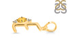 Citrine & White Topaz Alphabet E Pendant CIT-RDA-5.