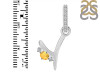 Citrine & White Topaz Alphabet Y Pendant CIT-RDA-51.