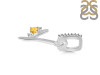Citrine & White Topaz Alphabet Y Pendant CIT-RDA-51.