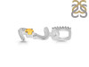 Citrine & White Topaz Alphabet Z Pendant CIT-RDA-52.