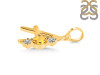Citrine & White Topaz Alphabet A Pendant CIT-RDA-53.