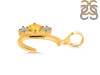 Citrine & White Topaz Alphabet C Pendant CIT-RDA-55.