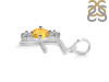 Citrine & White Topaz Alphabet F Pendant CIT-RDA-58.