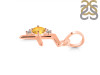 Citrine & White Topaz Alphabet F Pendant CIT-RDA-6.