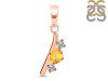 Citrine & White Topaz Alphabet I Pendant CIT-RDA-61.