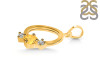 Citrine & White Topaz Alphabet O Pendant CIT-RDA-67.