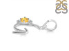 Citrine & White Topaz Alphabet G Pendant CIT-RDA-7.