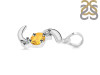 Citrine & White Topaz Alphabet S Pendant CIT-RDA-71.