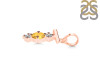 Citrine & White Topaz Alphabet T Pendant CIT-RDA-72.