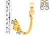 Citrine & White Topaz Alphabet U Pendant CIT-RDA-73.