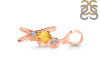 Citrine & White Topaz Alphabet X Pendant CIT-RDA-76.