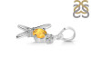 Citrine & White Topaz Alphabet X Pendant CIT-RDA-76.
