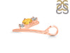 Citrine & White Topaz Alphabet Y Pendant CIT-RDA-77.