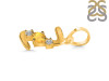 Citrine & White Topaz Alphabet Z Pendant CIT-RDA-78.