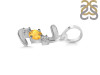 Citrine & White Topaz Alphabet Z Pendant CIT-RDA-78.