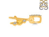 Citrine & White Topaz Alphabet A Pendant CIT-RDA-79.