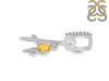 Citrine & White Topaz Alphabet A Pendant CIT-RDA-79.