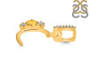 Citrine & White Topaz Alphabet C Pendant CIT-RDA-81.