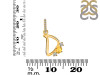 Citrine & White Topaz Alphabet D Pendant CIT-RDA-82.