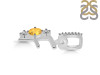 Citrine & White Topaz Alphabet F Pendant CIT-RDA-84.
