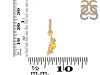 Citrine & White Topaz Alphabet I Pendant CIT-RDA-87.
