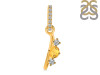 Citrine & White Topaz Alphabet I Pendant CIT-RDA-87.