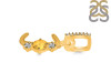 Citrine & White Topaz Alphabet J Pendant CIT-RDA-88.