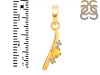 Citrine & White Topaz Alphabet I Pendant CIT-RDA-9.