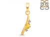 Citrine & White Topaz Alphabet I Pendant CIT-RDA-9.