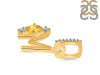 Citrine & White Topaz Alphabet M Pendant CIT-RDA-91.