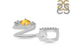 Citrine & White Topaz Alphabet N Pendant CIT-RDA-92.