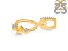 Citrine & White Topaz Alphabet O Pendant CIT-RDA-93.