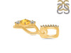 Citrine & White Topaz Alphabet P Pendant CIT-RDA-94.