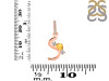 Citrine & White Topaz Alphabet S Pendant CIT-RDA-97.