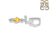 Citrine & White Topaz Alphabet T Pendant CIT-RDA-98.