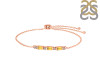 Citrine & White Topaz Bracelet CIT-RDB-139.