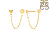 Citrine Chain Stud Earring CIT-RDE-1235.