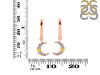 Citrine & White Topaz Hoop Earring CIT-RDE-1471.