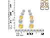 Citrine & White Topaz Stud Earring CIT-RDE-1472.
