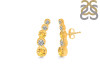 Citrine & White Topaz Stud Earring CIT-RDE-1472.