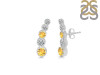 Citrine & White Topaz Stud Earring CIT-RDE-1472.
