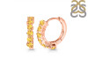 Citrine Hoop Hoop Earring CIT-RDE-1473.